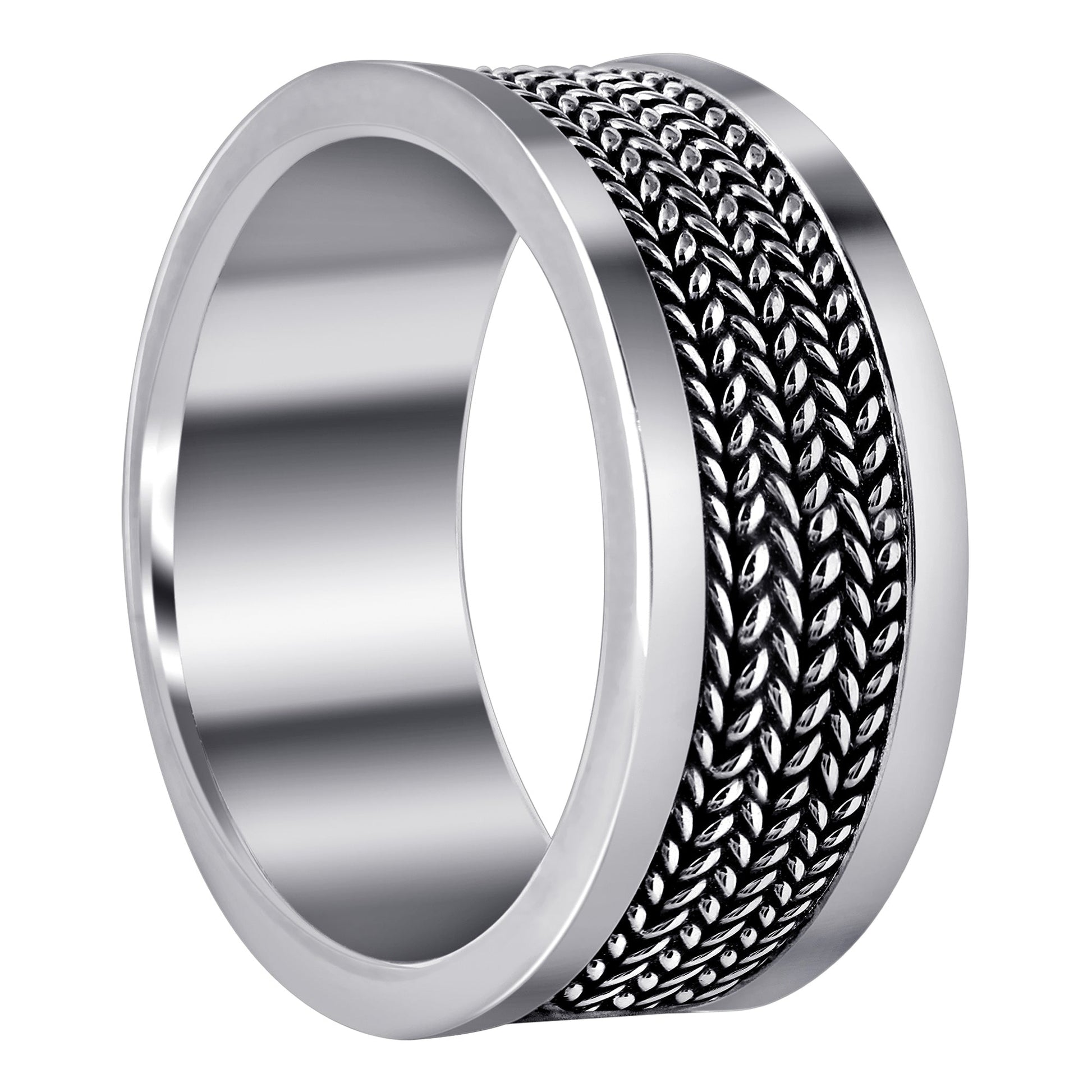 925 Sterling Silver Handmade Bali Rope Band Ring - Gem Avenue