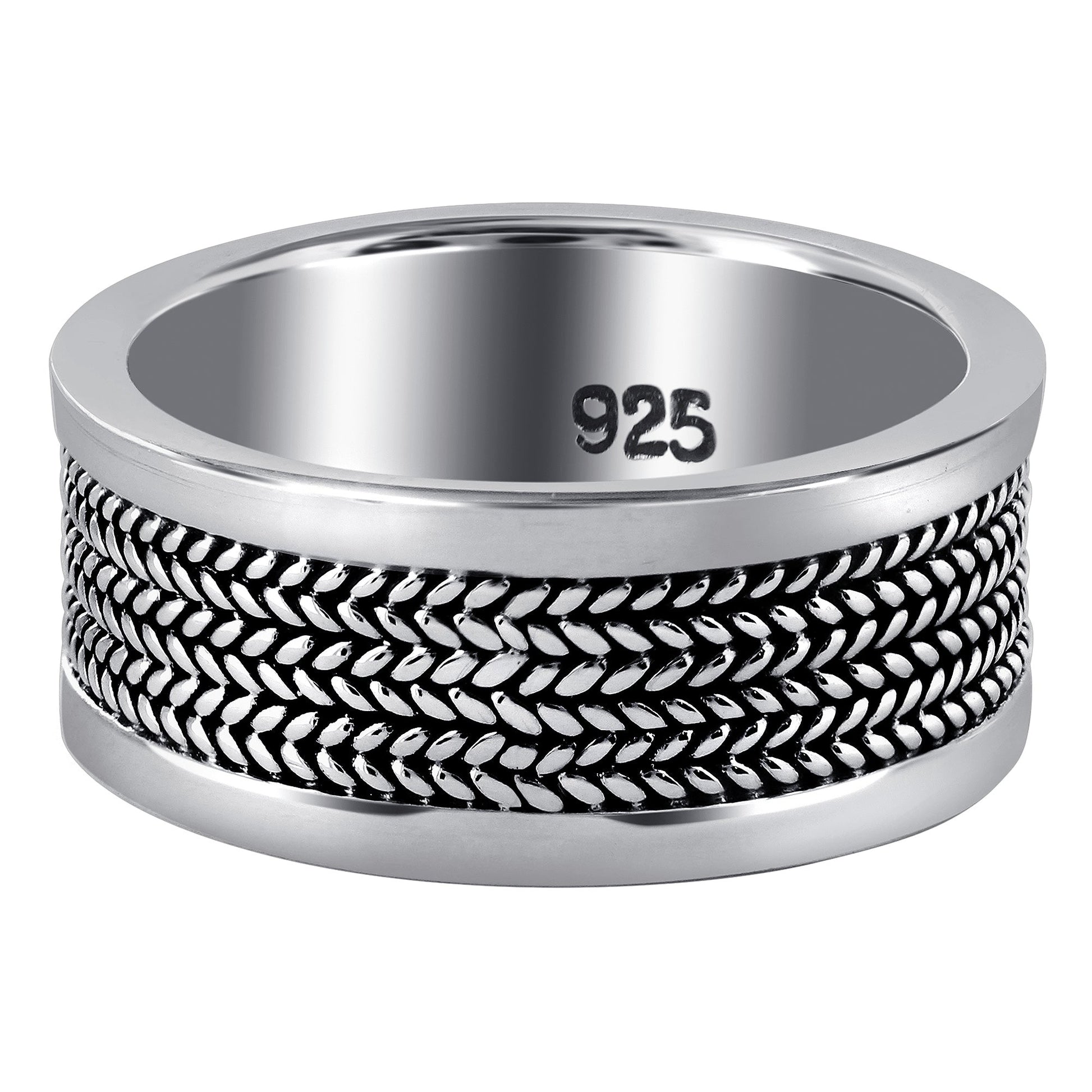 925 Sterling Silver Handmade Bali Rope Band Ring - Gem Avenue