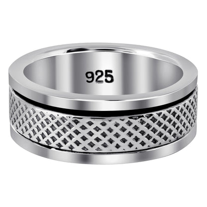 Handmade 925 Sterling Silver Band Ring - Gem Avenue