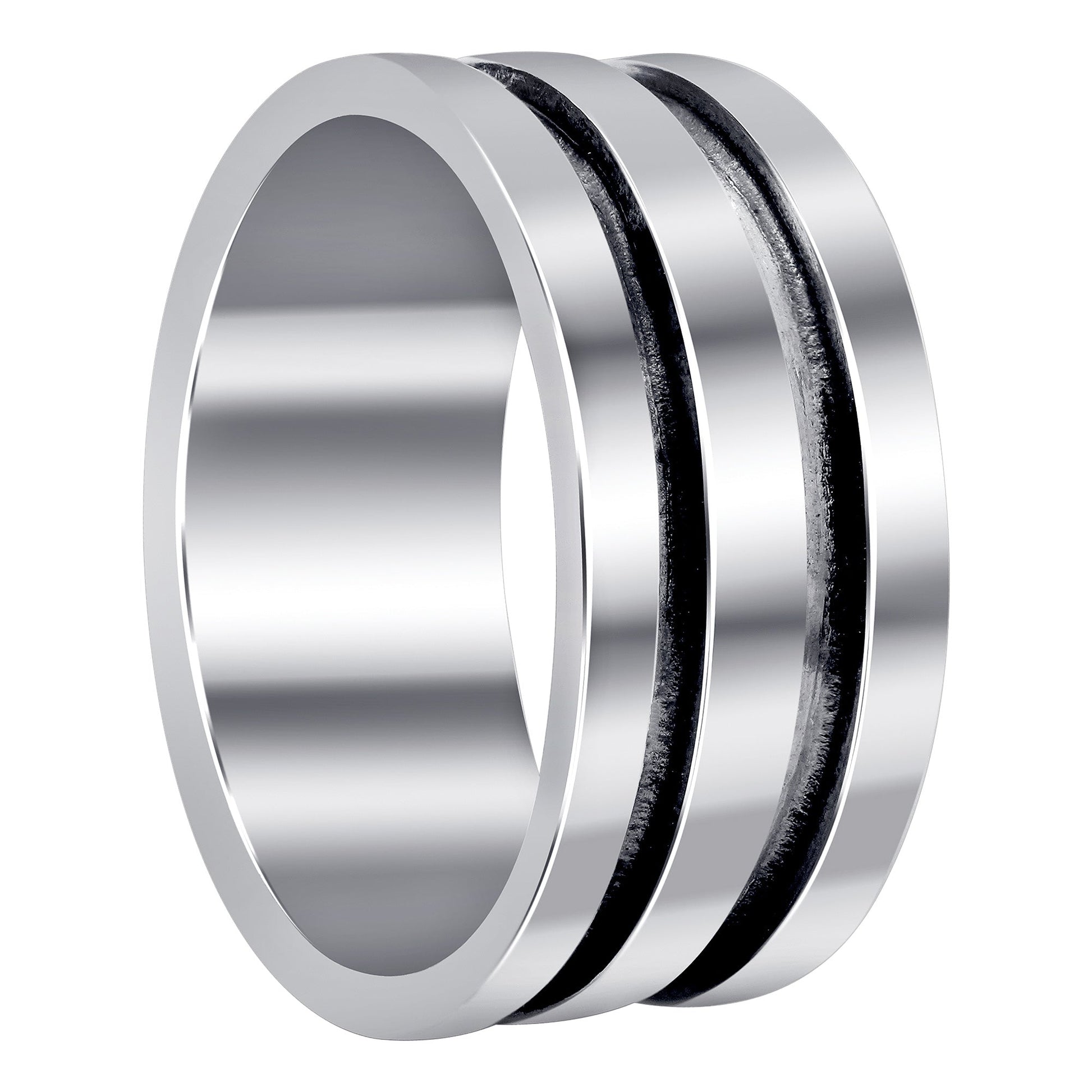 Unisex 925 Sterling Silver Band Ring - Gem Avenue