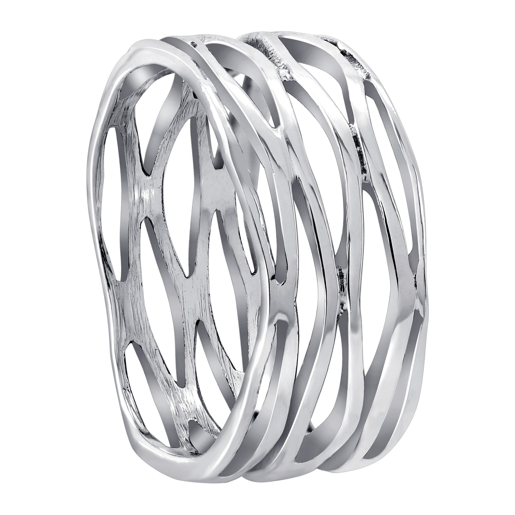 Braide Wave Wrap 925 Sterling Silver Ring - Gem Avenue