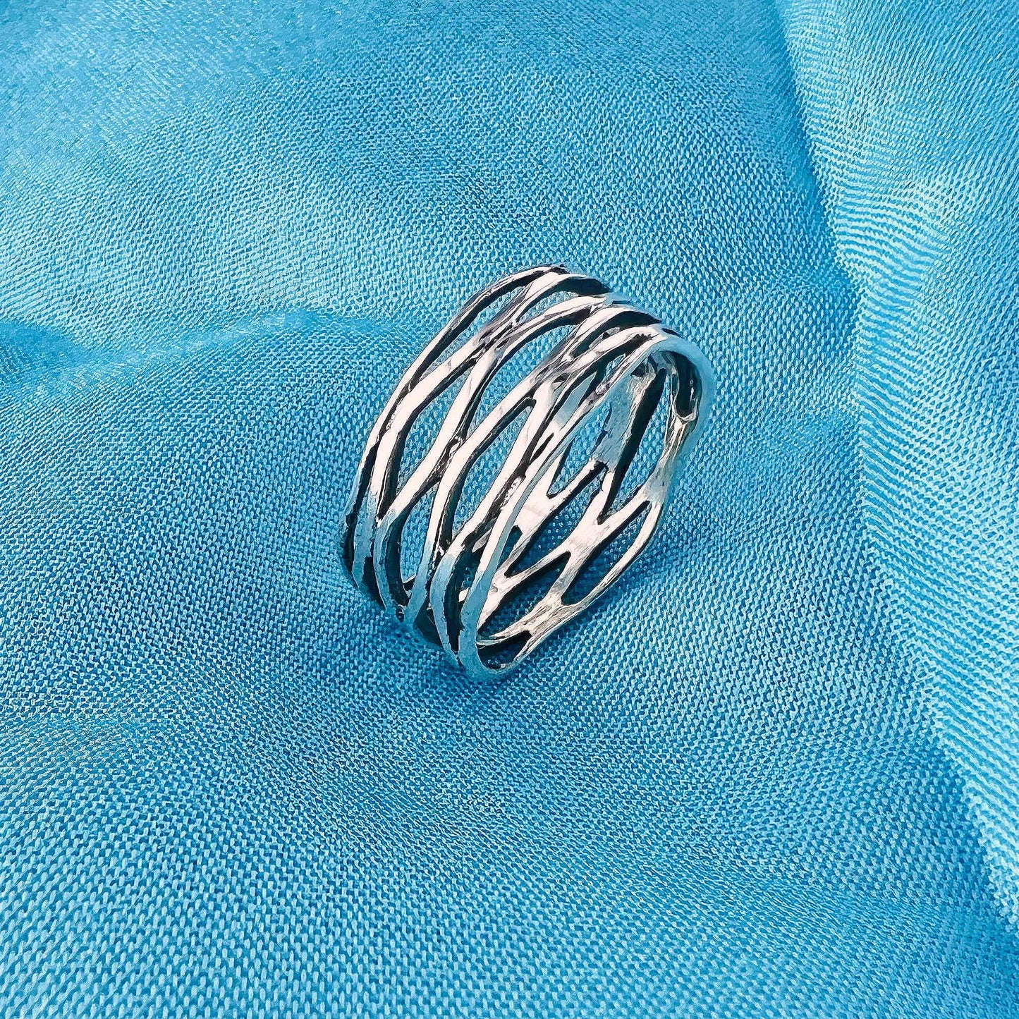 Braide Wave Wrap 925 Sterling Silver Ring - Gem Avenue
