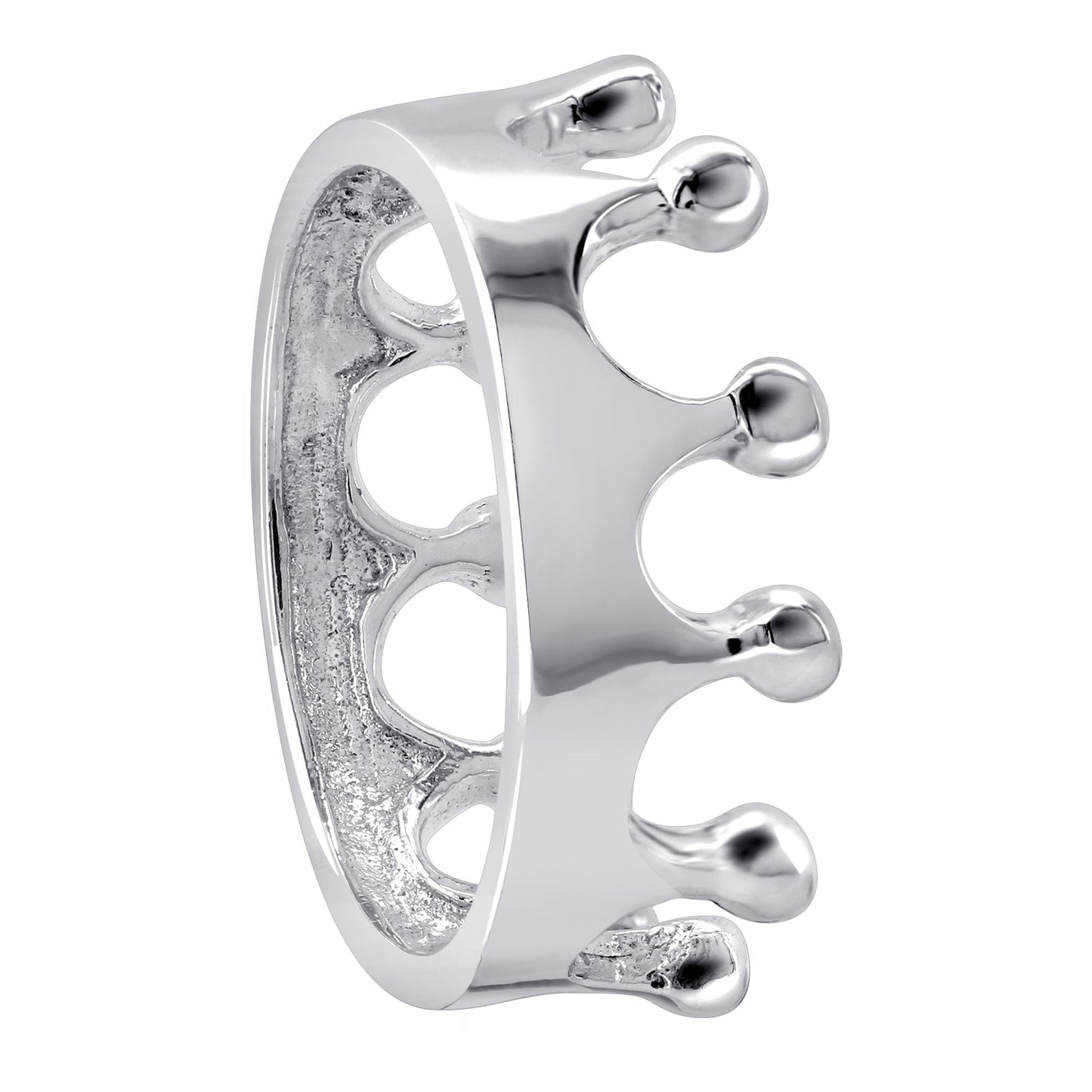King Crown Design 925 Sterling Silver Ring - Gem Avenue