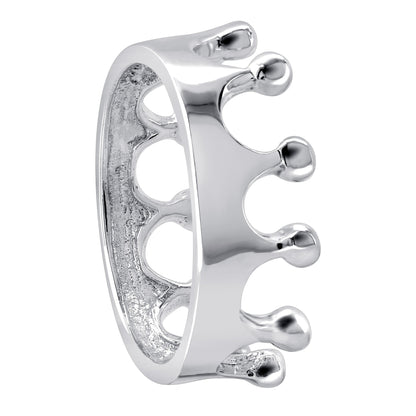 King Crown Design 925 Sterling Silver Ring - Gem Avenue