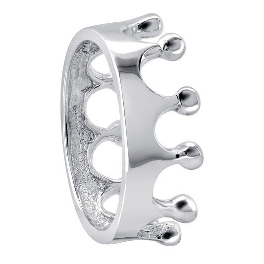 King Crown Design 925 Sterling Silver Ring - Gem Avenue