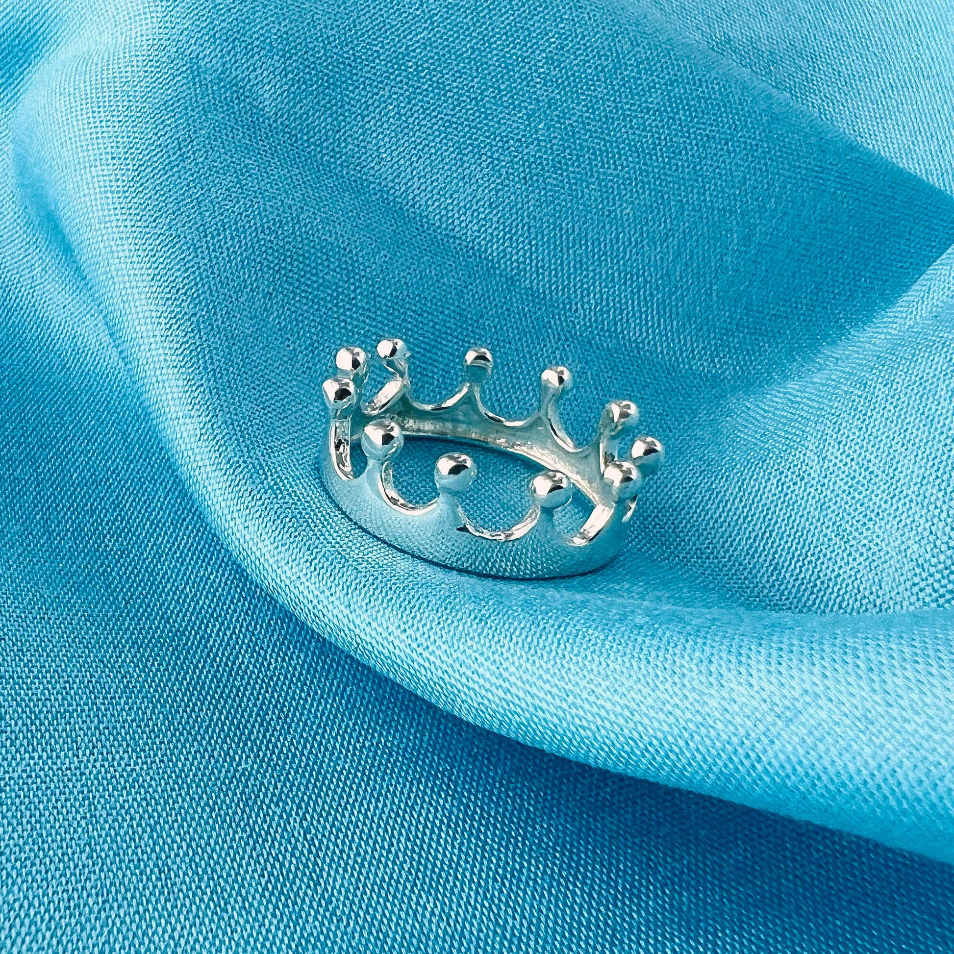 King Crown Design 925 Sterling Silver Ring - Gem Avenue