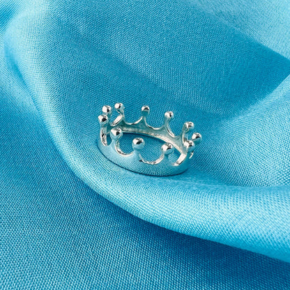King Crown Design 925 Sterling Silver Ring - Gem Avenue