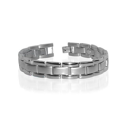 Quality Magnetic Mens Wide Bracelet For HIM 8.5 inches - Gem Avenue