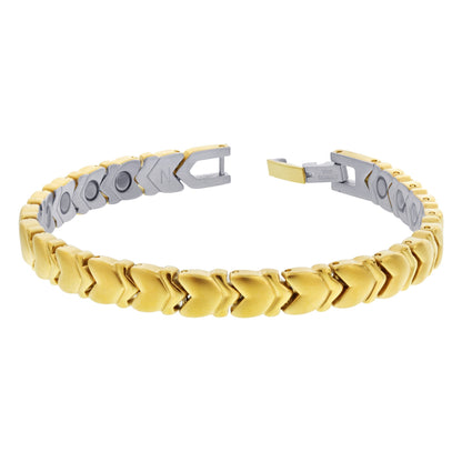 Golf Power Magnetic Therapy Stainless Steel Link Bracelet - Gem Avenue