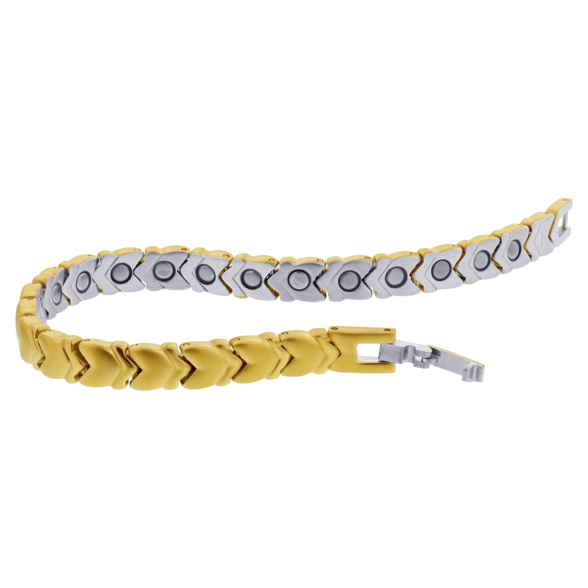 Golf Power Magnetic Therapy Stainless Steel Link Bracelet - Gem Avenue