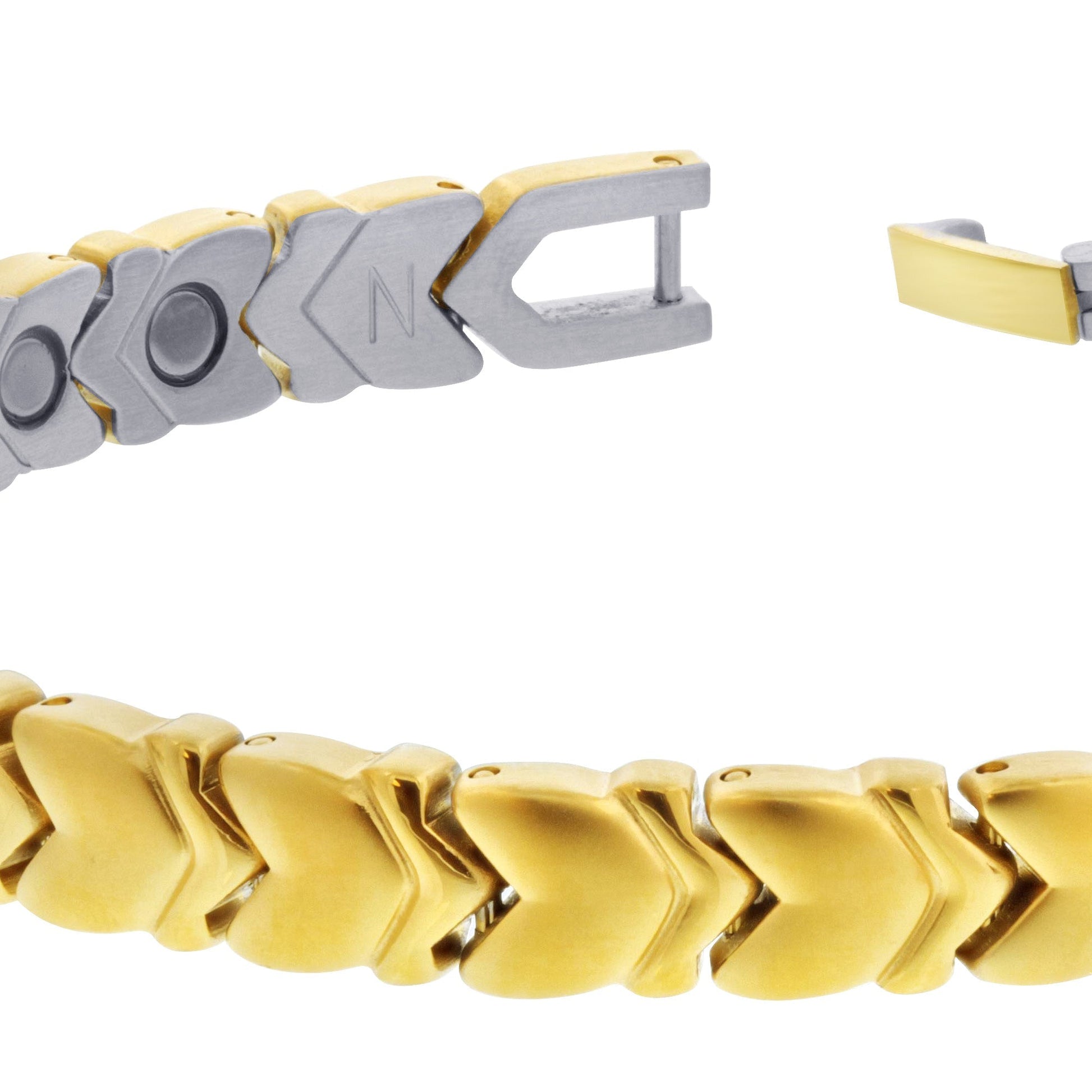Golf Power Magnetic Therapy Stainless Steel Link Bracelet - Gem Avenue