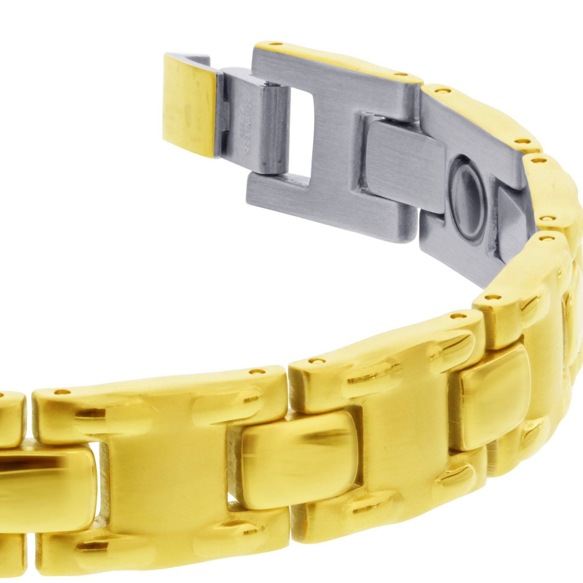 Surgical Stainless Steel Magnetic Golf Bracelet 9" - Gem Avenue