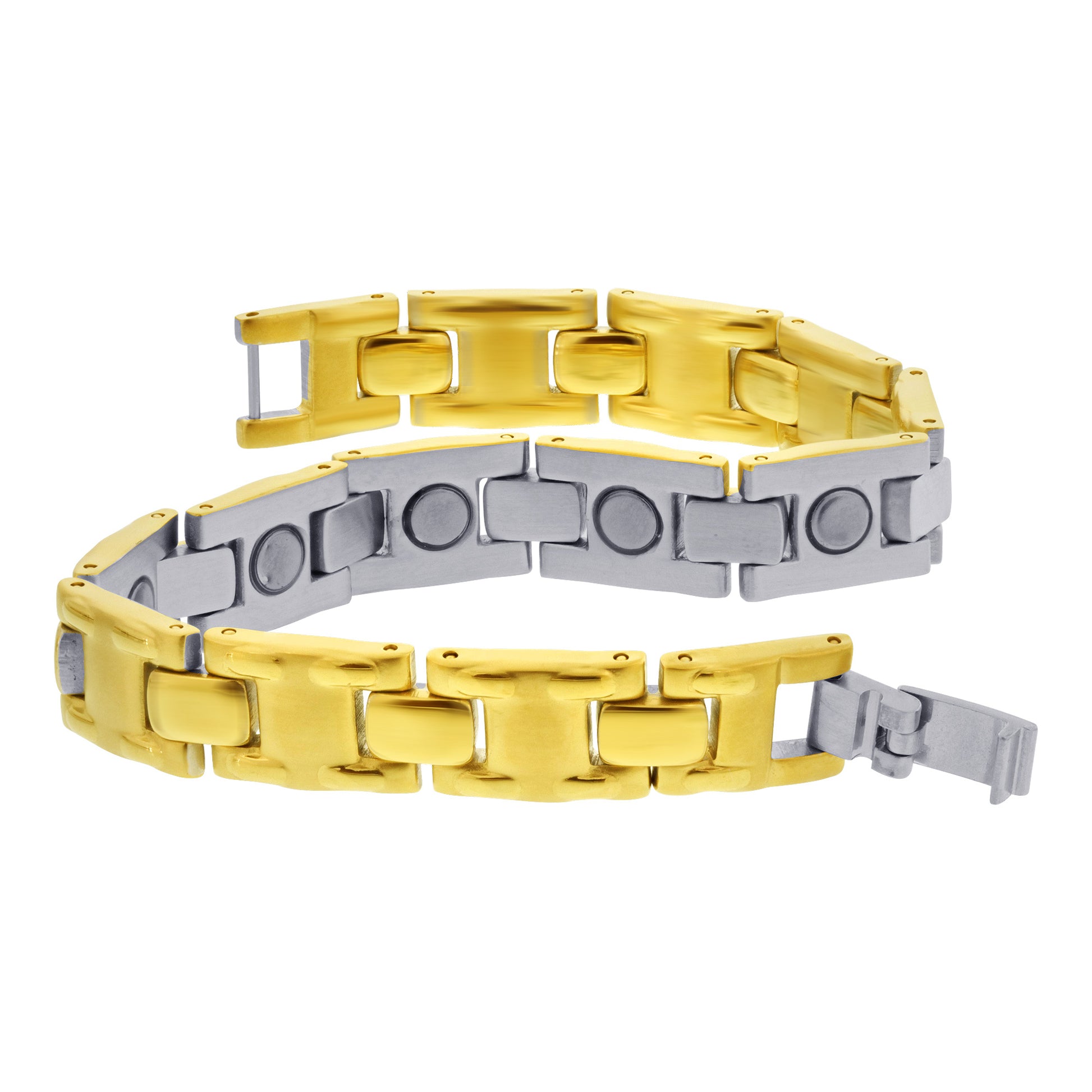 Surgical Stainless Steel Magnetic Golf Bracelet 9" - Gem Avenue