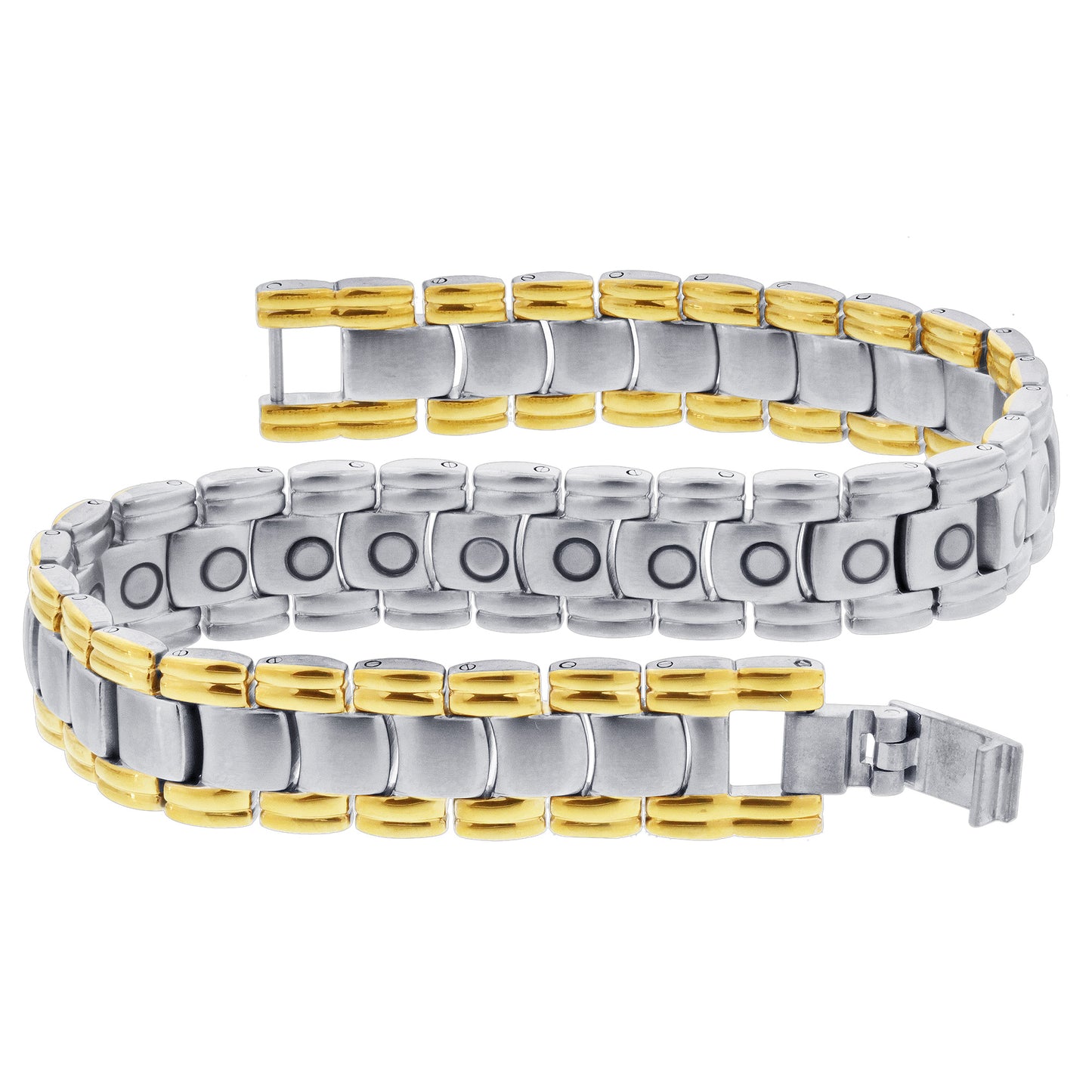 Mens Ladies Stainless Steel Magnetic Bracelet - Gem Avenue