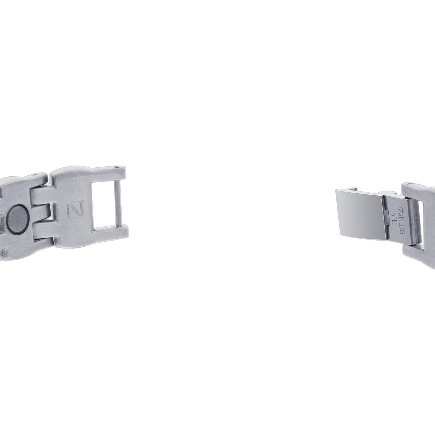 Stainless Steel Mens 2 Tone Magnetic Golf Bracelet 8 inch - Gem Avenue