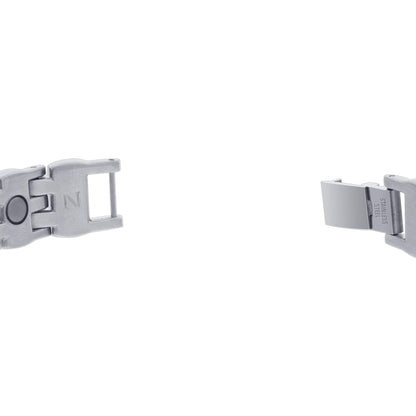 Stainless Steel Mens 2 Tone Magnetic Golf Bracelet 8 inch - Gem Avenue