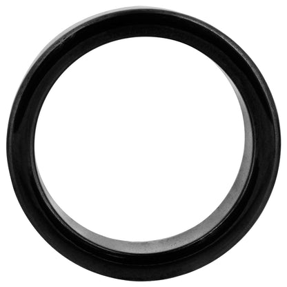 Simulated Hematite Ring – 6mm Polished Unisex Band for Men and Women – Metallic-Look Fashion Jewelry for Daily Wear or Gift-KJR019