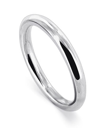 1.5mm .925 Sterling Silver Wedding Band Ring Size 8