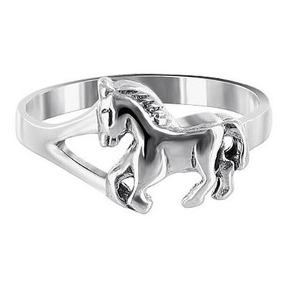 Horse Pony 925 Sterling Silver Ring - Gem Avenue