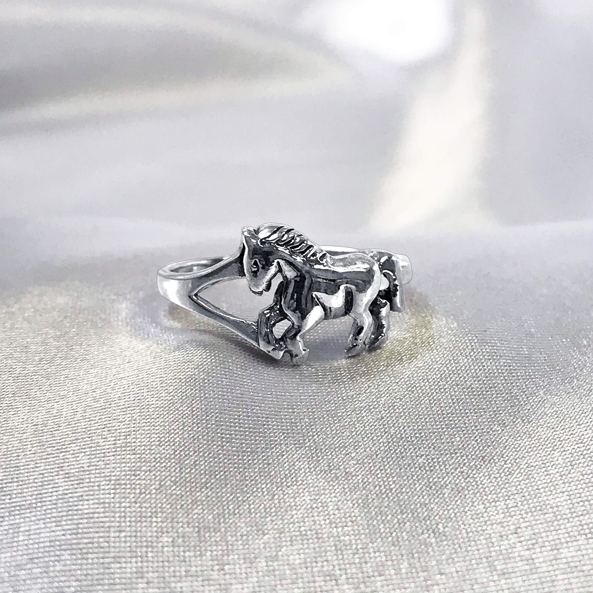 Horse Pony 925 Sterling Silver Ring - Gem Avenue