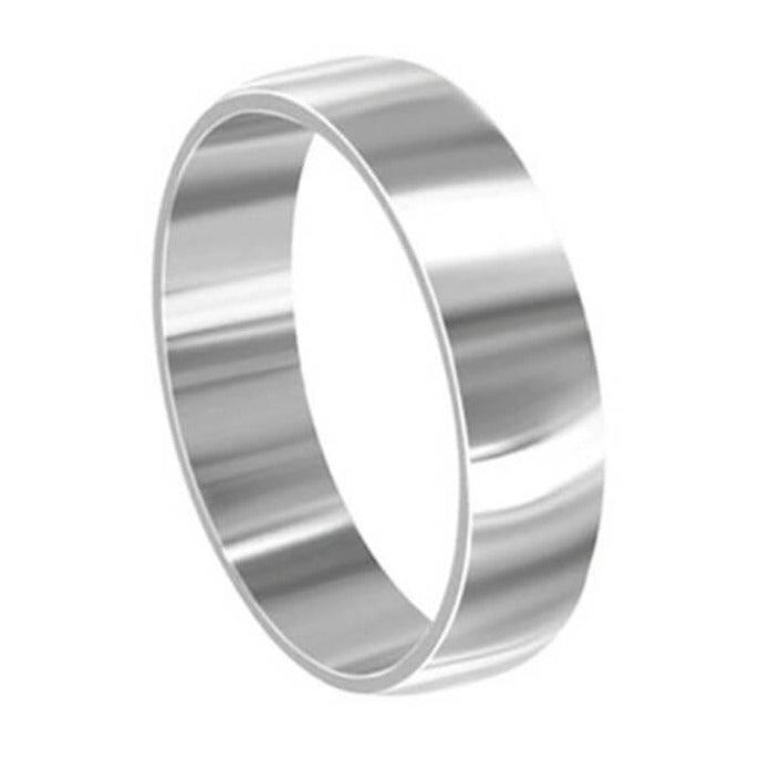 Stainless Steel Engravable 6mm Band Ring - Gem Avenue