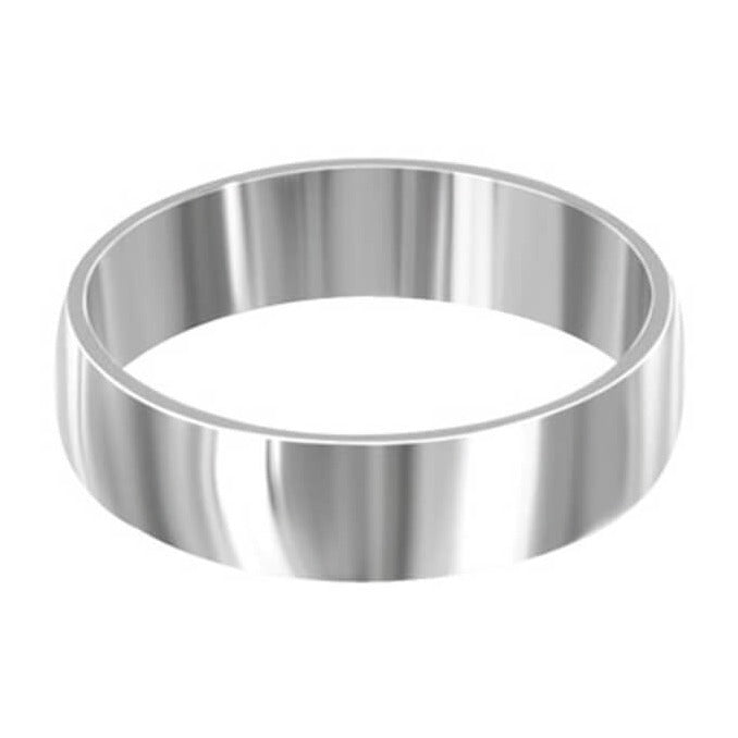Stainless Steel Engravable 6mm Band Ring - Gem Avenue
