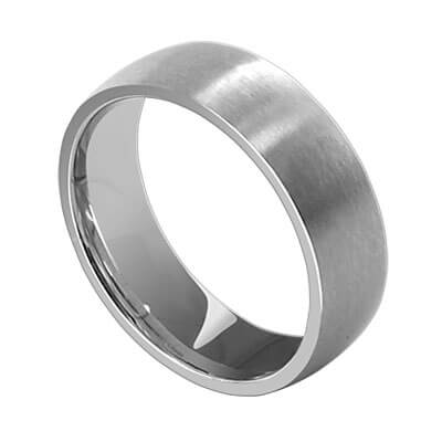 Stainless Steel 6mm Engravable Band Ring - Gem Avenue