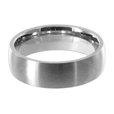 Stainless Steel 6mm Engravable Band Ring - Gem Avenue