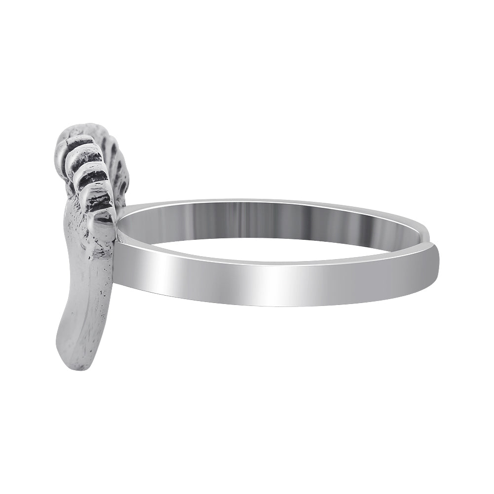 925 Sterling Silver Two Feet Toe Ring - Gem Avenue