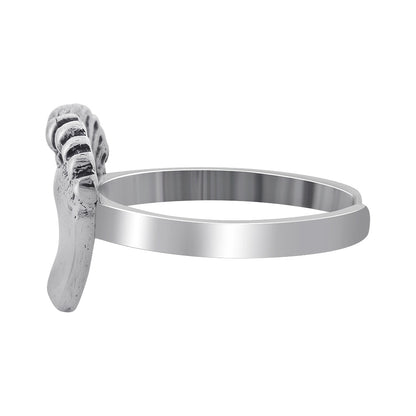 925 Sterling Silver Two Feet Toe Ring - Gem Avenue