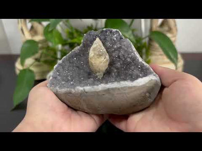 Natural Quartz & Calcite Crystal – Raw Healing Gemstone & Mineral Specimen for Energy Work, Meditation & Home Décor – Unique Collector’s Stone for Display & Spiritual Use - RMI727