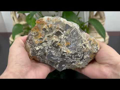 Natural Raw Fluorite Crystal Mineral Specimen Rare Healing Stone for Meditation - RMI707