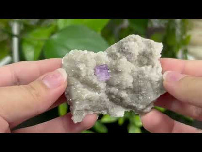 Natural Fluorite Crystal Mineral Specimen – Healing Stone for Focus, Clarity, Protection & Energy Cleansing - RMI739