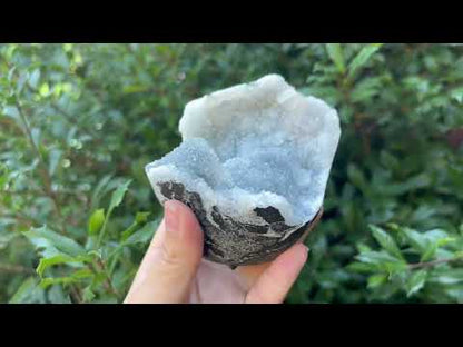 Natural Clear Heulandite & Chalcedony Rare Mineral Specimen with Unique Patterns for Healing Energy, Meditation, Collectors & Home Decor Display - RMI804