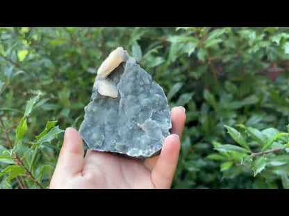 Natural Stilbite & Chalcedony Mineral Specimen Unique Healing Crystal Stone for Meditation, Energy Work, Collectors & Home Decor Display - RMI800