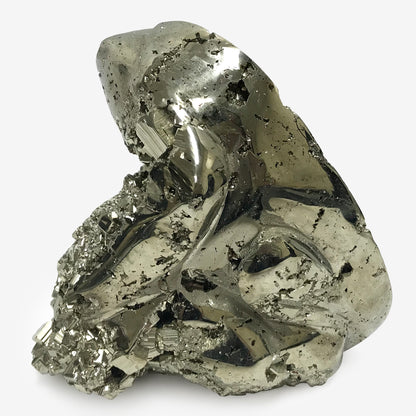Hand Carved Natural Pyrite Iguana Crystal Gemstone Figurine Animal Sculpture Home Decor - Gem Avenue