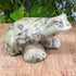 Natural Serpentine Frog Gemstone Carving  Hand-Carved Green Crystal Figurine for Healing, Collectibles & Home Decor  RAN441