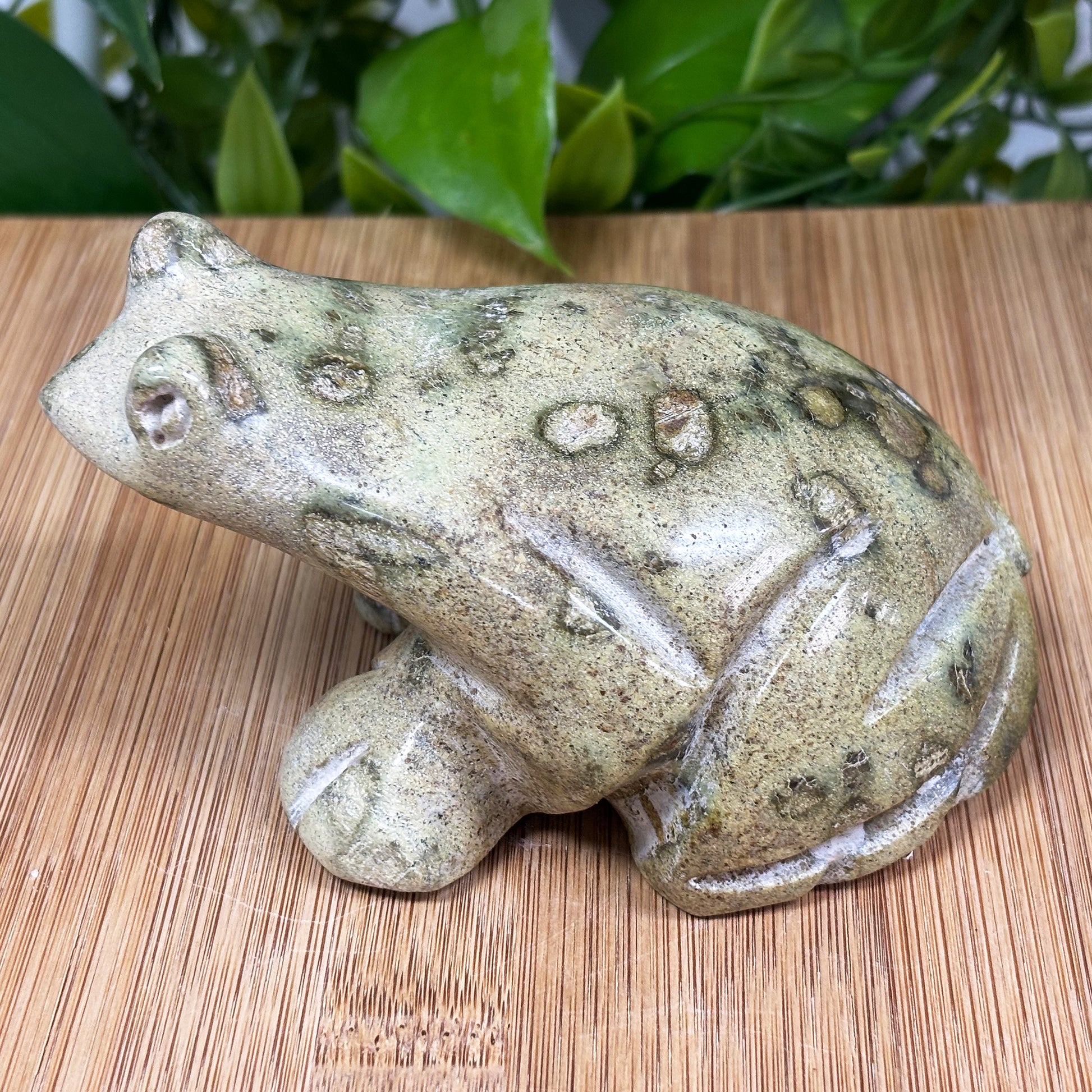 Serpentine Frog Fgurine - Gem Avenue