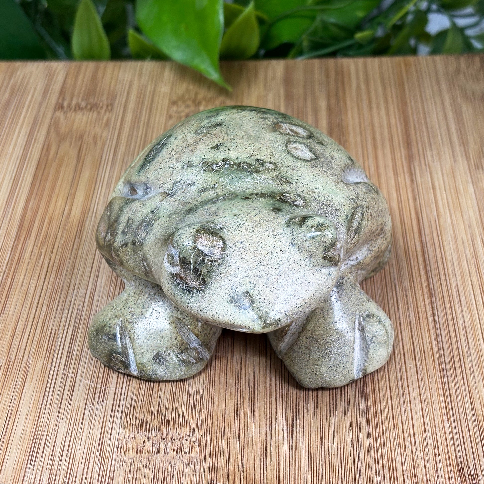 Serpentine Frog Fgurine - Gem Avenue