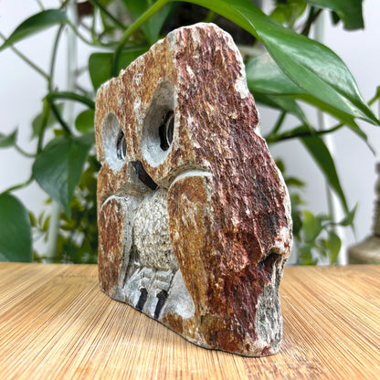 Serpentine Owl Figurine  - Gem Avenue