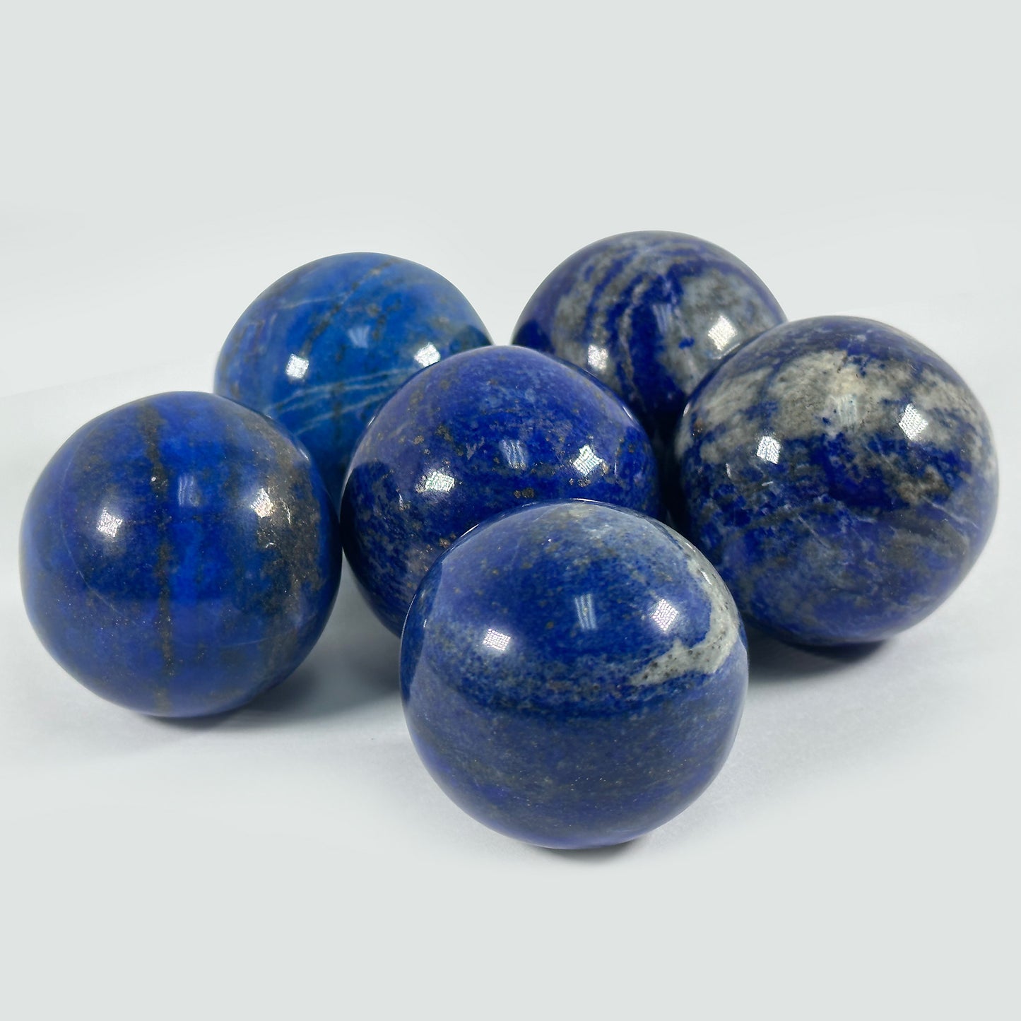Polished Lapis Lazuli Crystal Sphere Decor Ball - Gem Avenue
