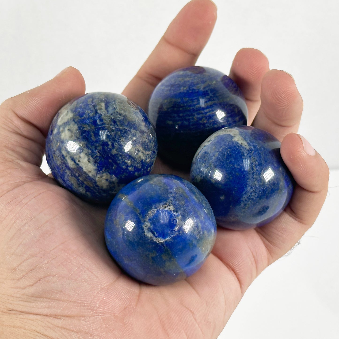 Polished Lapis Lazuli Crystal Sphere Decor Ball - Gem Avenue