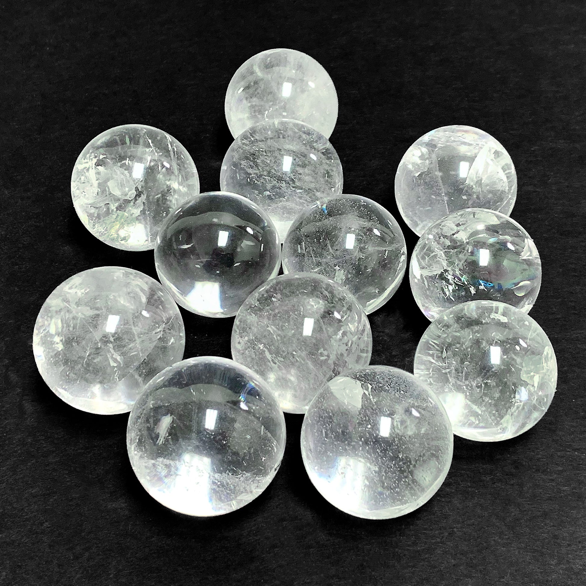Polished Clear Quartz Crystal Sphere Decor Ball - Gem Avenue