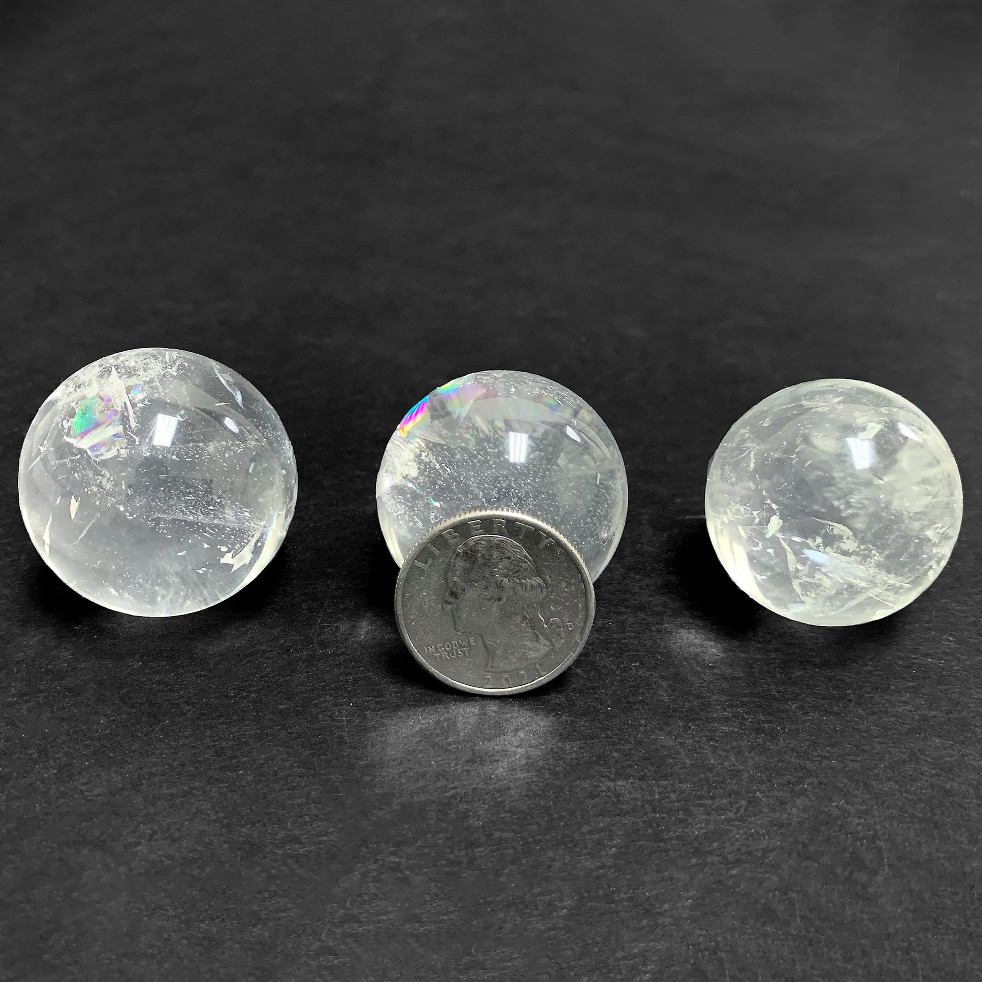 Polished Clear Quartz Crystal Sphere Decor Ball - Gem Avenue