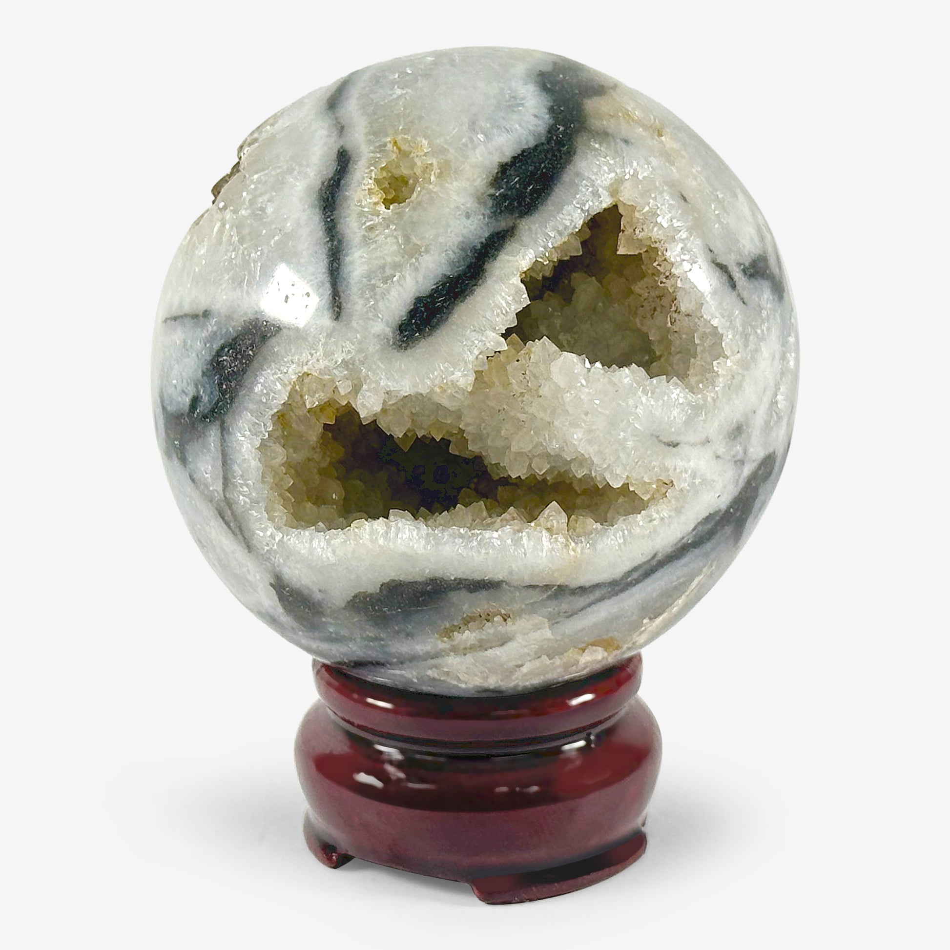 Polished Sphalerite Crystal Gemstone Sphere Decor Ball - Gem Avenue