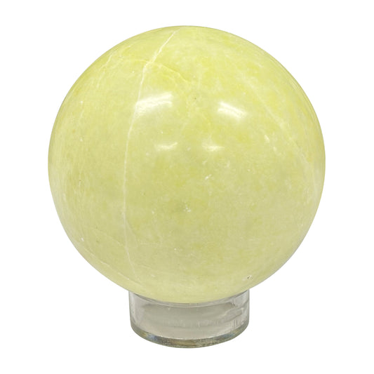 Polished Serpentine Crystal Gemstone Sphere Decor Ball - Gem Avenue
