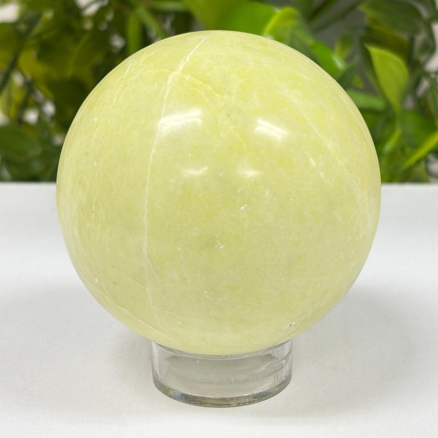Polished Serpentine Crystal Gemstone Sphere Decor Ball - Gem Avenue