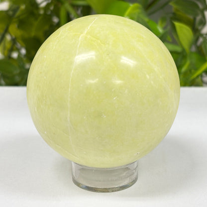 Polished Serpentine Crystal Gemstone Sphere Decor Ball - Gem Avenue