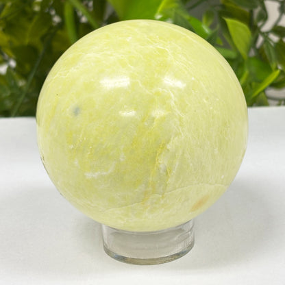Polished Serpentine Crystal Gemstone Sphere Decor Ball - Gem Avenue