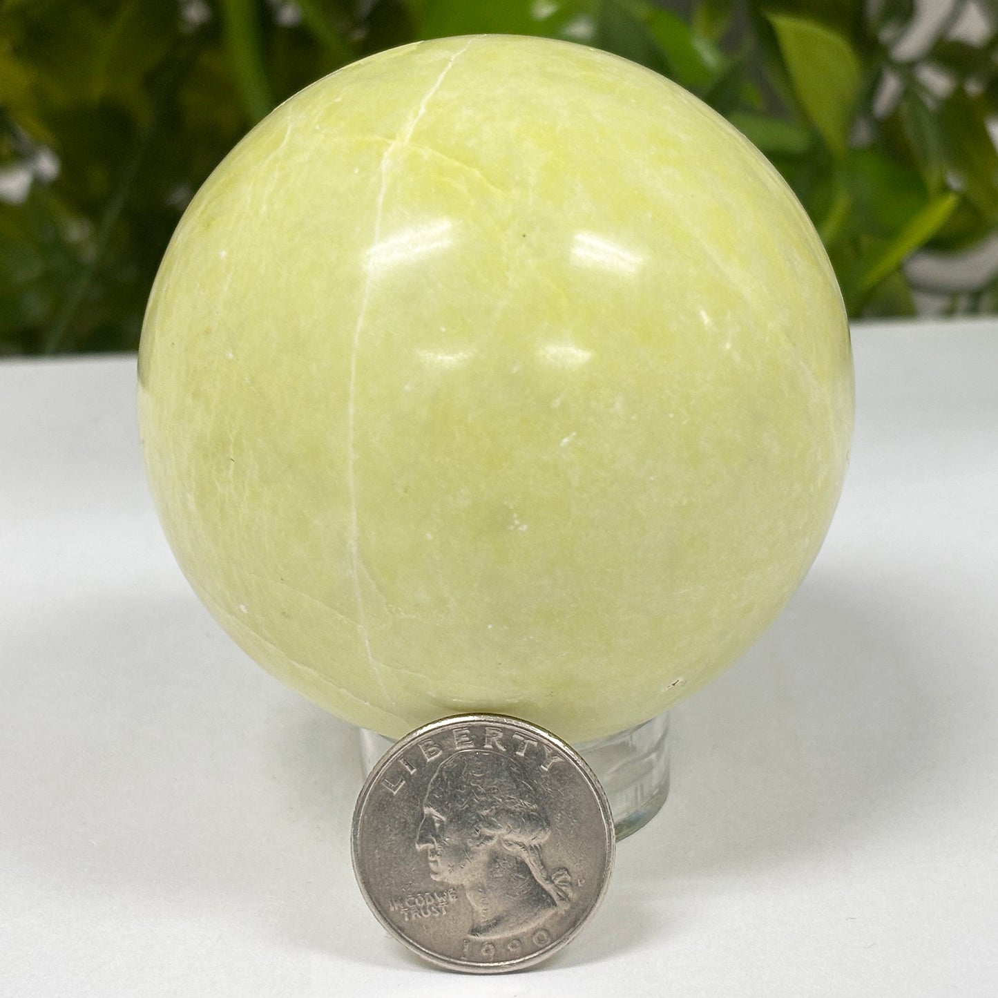Polished Serpentine Crystal Gemstone Sphere Decor Ball - Gem Avenue